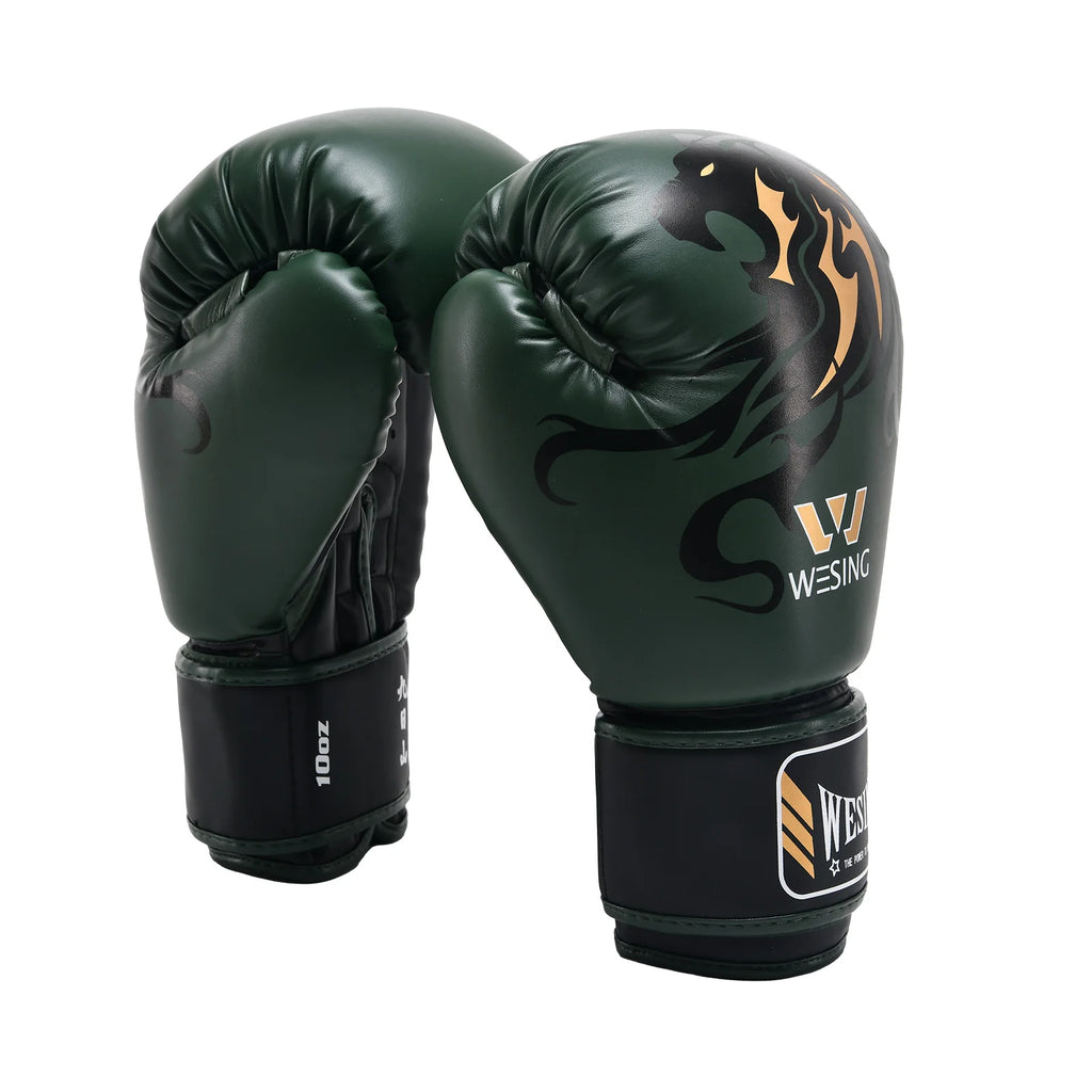 Wesing-Gants d'entraînement de boxe en cuir rose, sac de frappe