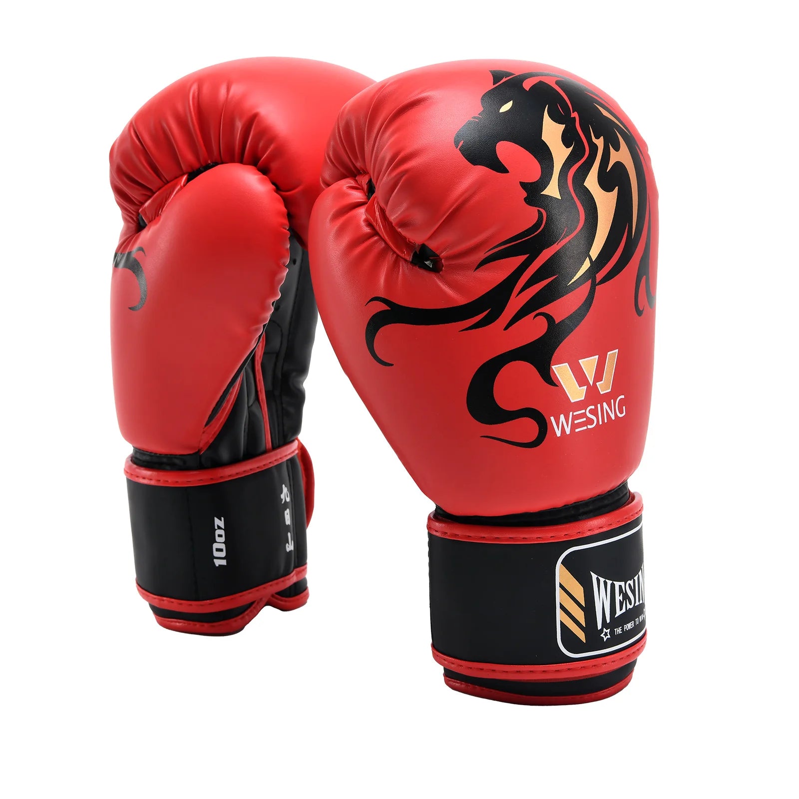 Wesing-Gants d'entraînement de boxe en cuir rose, sac de frappe