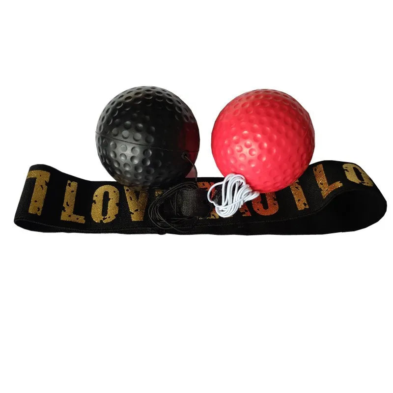 Balle de frappe de vitesse réflexe de boxe, balles en caoutchouc pour l'entraînement de réaction d'agilité avec bandeau, équipements de Fitness, accessoires