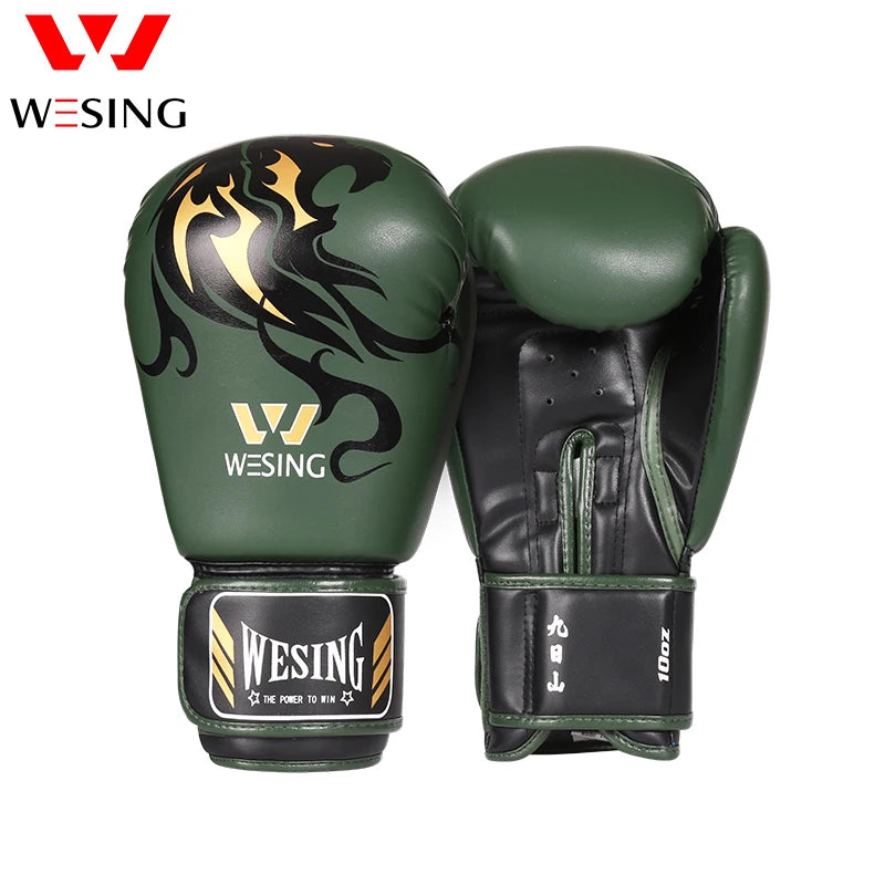 Wesing-Gants d'entraînement de boxe en cuir rose, sac de frappe