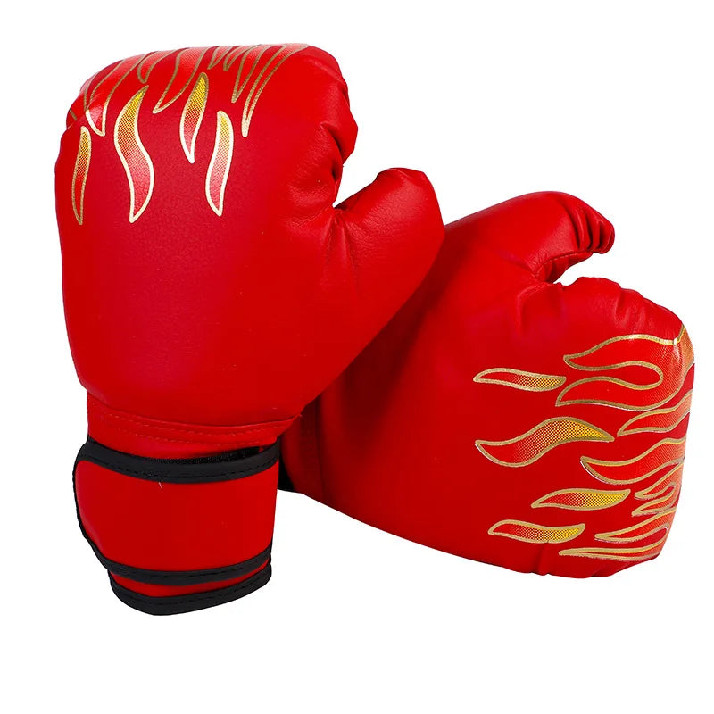 Gants de boxe respirants en cuir PU, gants de combat pour enfants, entraînement de boxe, Kickboxing, pour salle de sport, Sport intérieur et extérieur