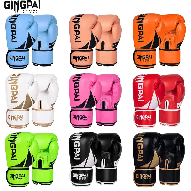 6/8/10/12 oz gants de boxe professionnel adulte boxe Muay Thai gants de combat hommes et femmes formation gants de Combat MMA