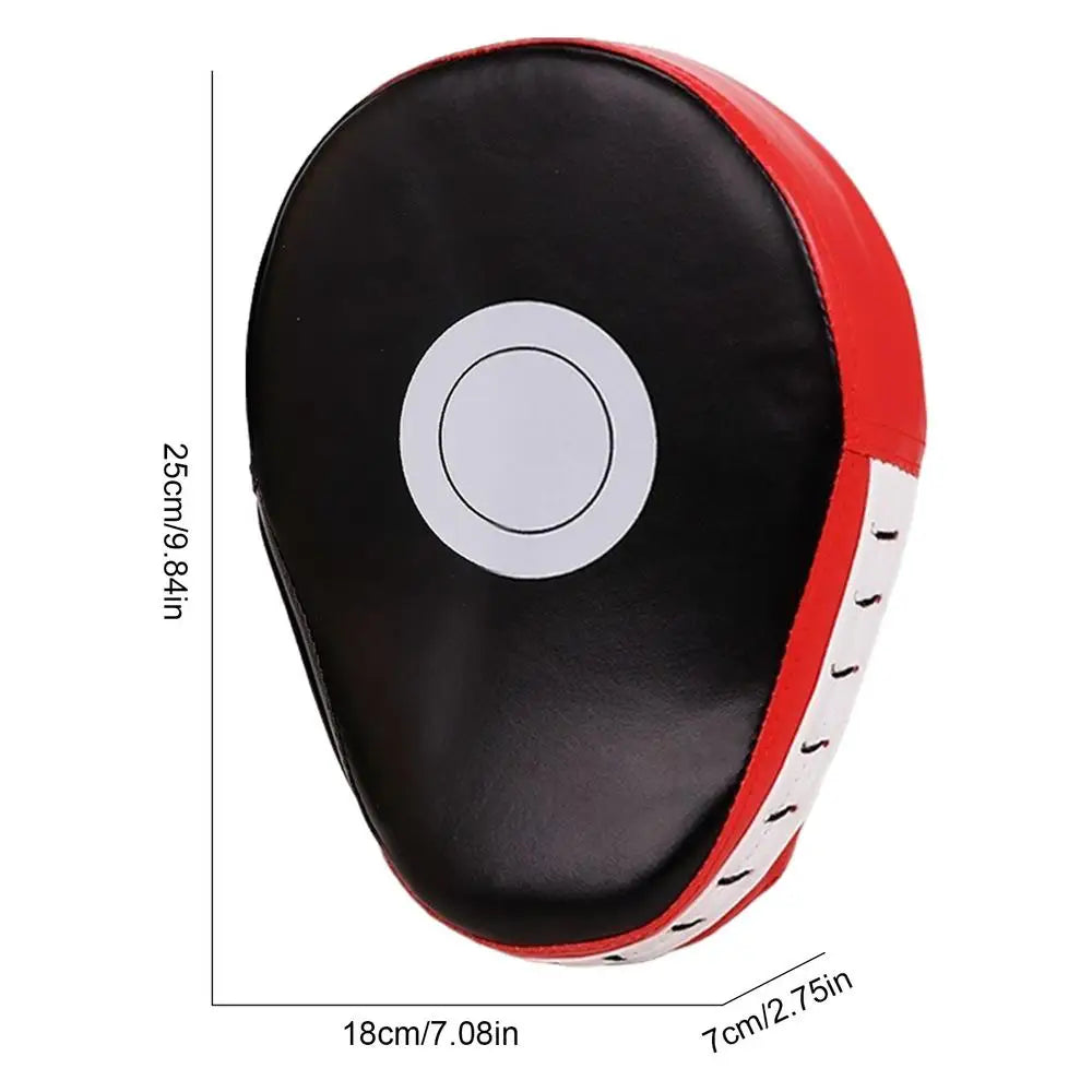 Cible de boxe incurvée en cuir PU, mitaines de boxe incurvées, mitaines de boxe respirantes, coussin de mise au point pour l'entraînement des arts martiaux