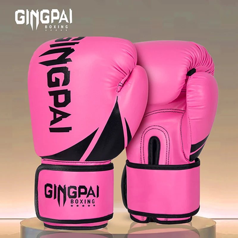 6/8/10/12 oz gants de boxe professionnel adulte boxe Muay Thai gants de combat hommes et femmes formation gants de Combat MMA