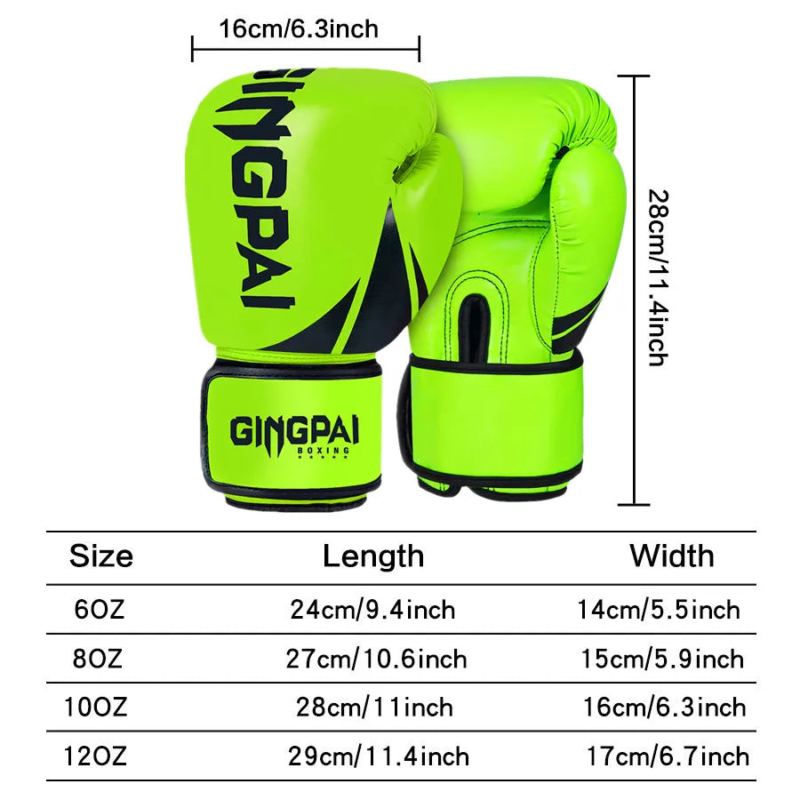 6/8/10/12 oz gants de boxe professionnel adulte boxe Muay Thai gants de combat hommes et femmes formation gants de Combat MMA