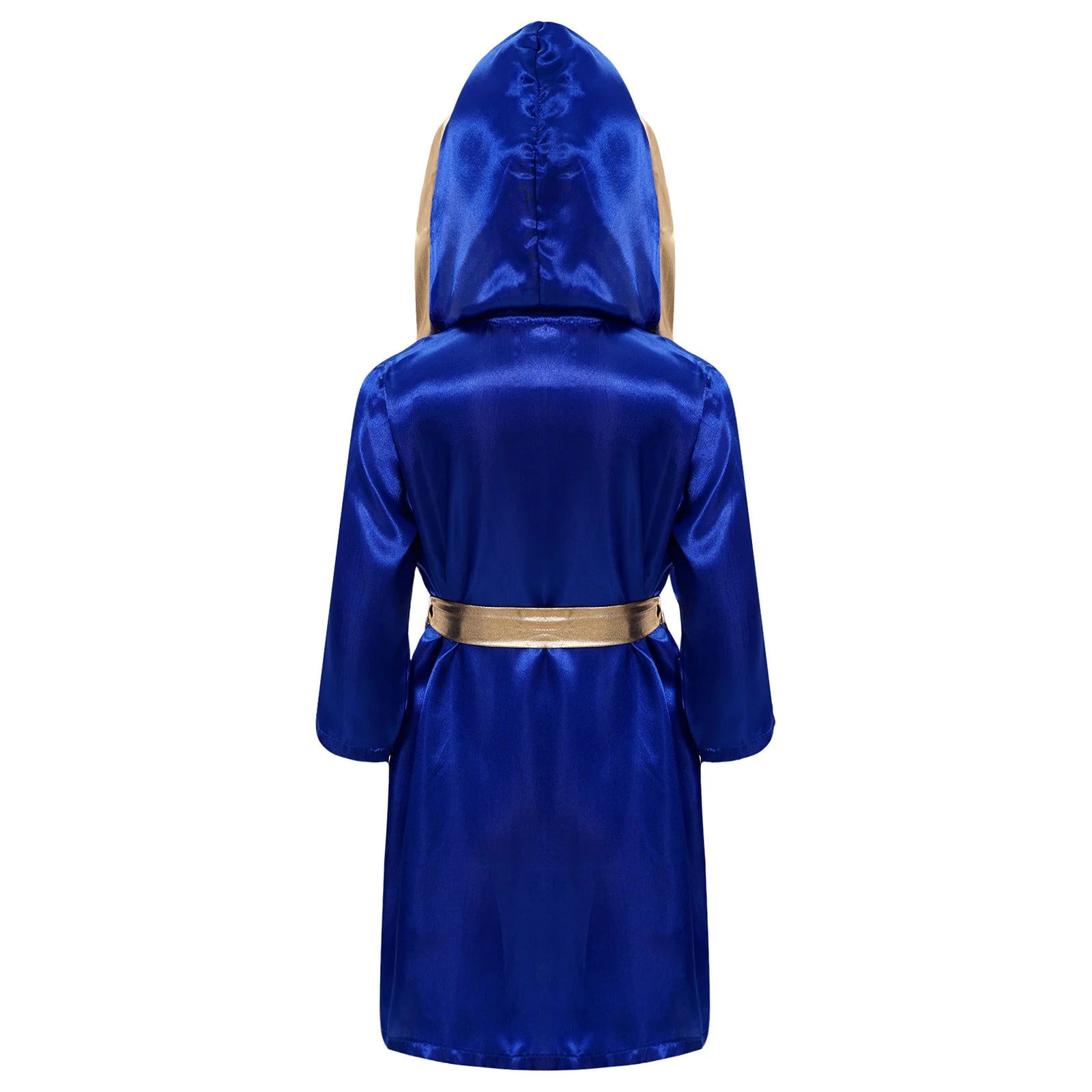 Robe de boxe pour enfants garçons, Costume de Cosplay, Cape à capuche ouverte sur le devant à manches longues avec ceinture pour Kickboxing, entraînement, sport, Fitness