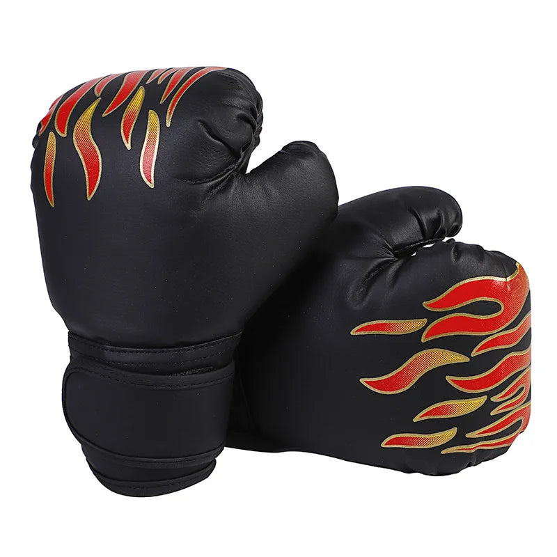 Gants de boxe respirants en cuir PU, gants de combat pour enfants, entraînement de boxe, Kickboxing, pour salle de sport, Sport intérieur et extérieur