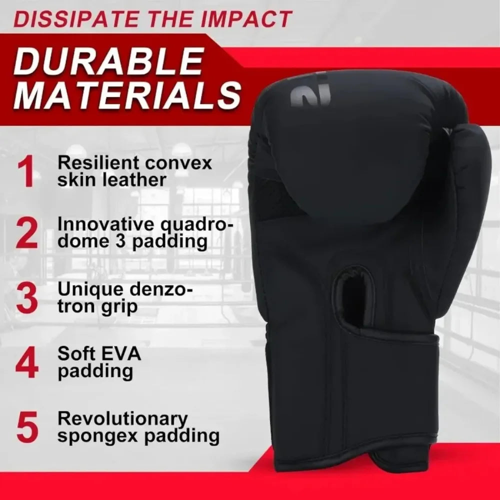 1 paire de gants de boxe pour hommes et femmes, entraînement professionnel Sanda, sac de sable, Muay Thai, gants de combat gratuits pour adultes