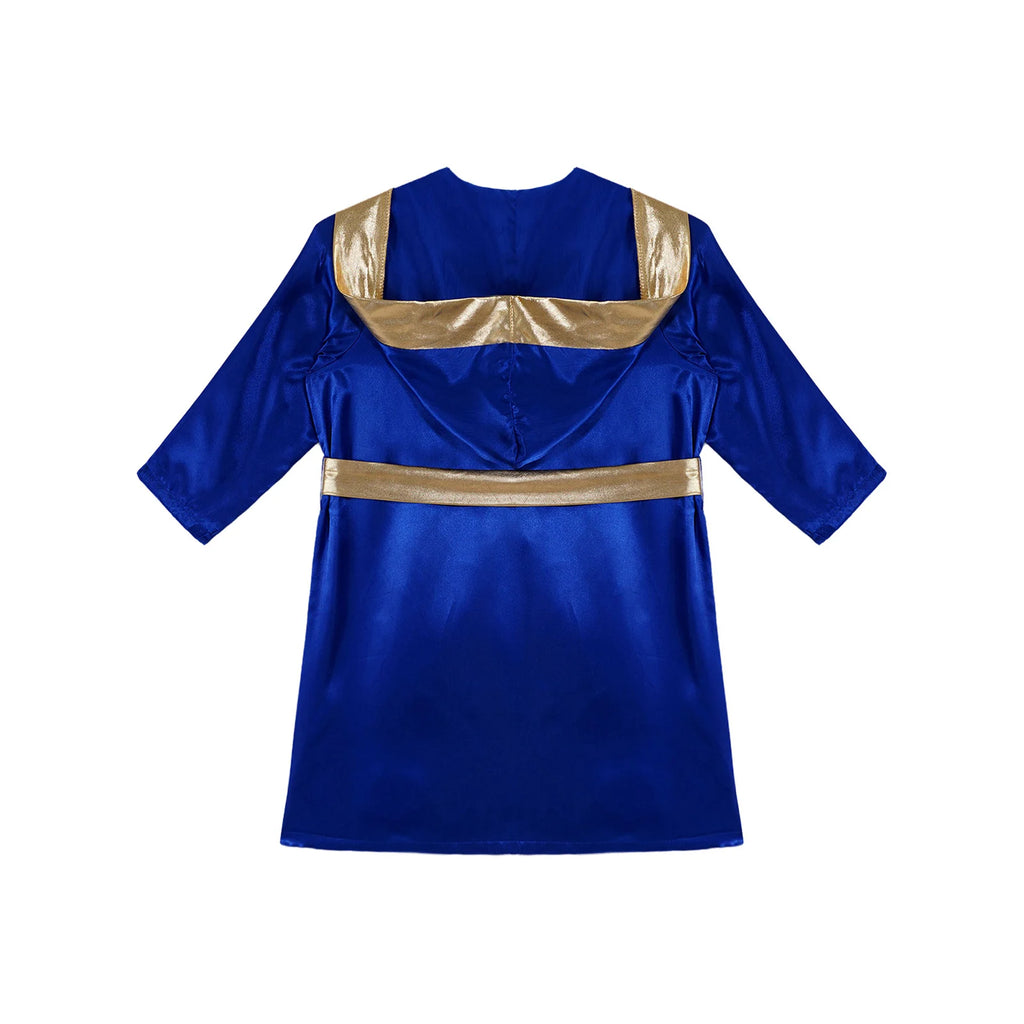 Robe de boxe pour enfants garçons, Costume de Cosplay, Cape à capuche ouverte sur le devant à manches longues avec ceinture pour Kickboxing, entraînement, sport, Fitness