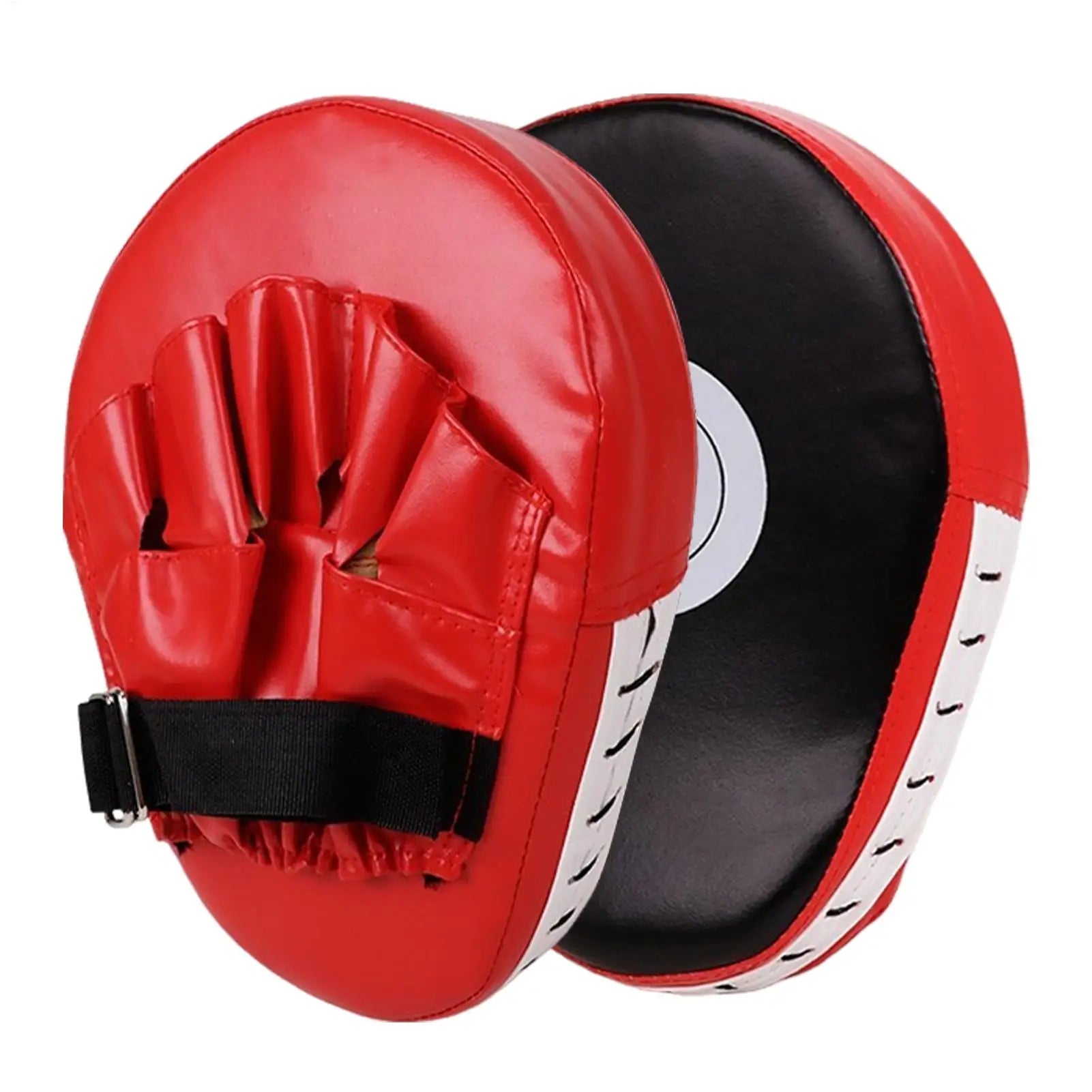 Cible de boxe incurvée en cuir PU, mitaines de boxe incurvées, mitaines de boxe respirantes, coussin de mise au point pour l'entraînement des arts martiaux